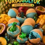 Ajándékot rejtő fürdőgolyó - Dinó