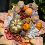 Ajándék csokor – Pumpkinspice szappannal és fürdőgolyóval