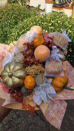 Ajándék csokor – Pumpkinspice szappannal és fürdőgolyóval - Image 7