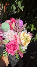 Ajándék csokor – Gyümölcsös fürdőgolyókkal és ásványszives fürdőbombával - Image 4